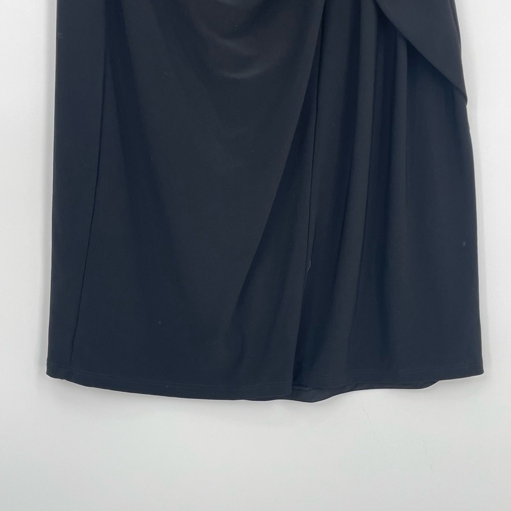 White House Black Market Womens Draped Ruched 3/4 Sleeve Wrap Midi Dress Size XS - Picture 5 of 10